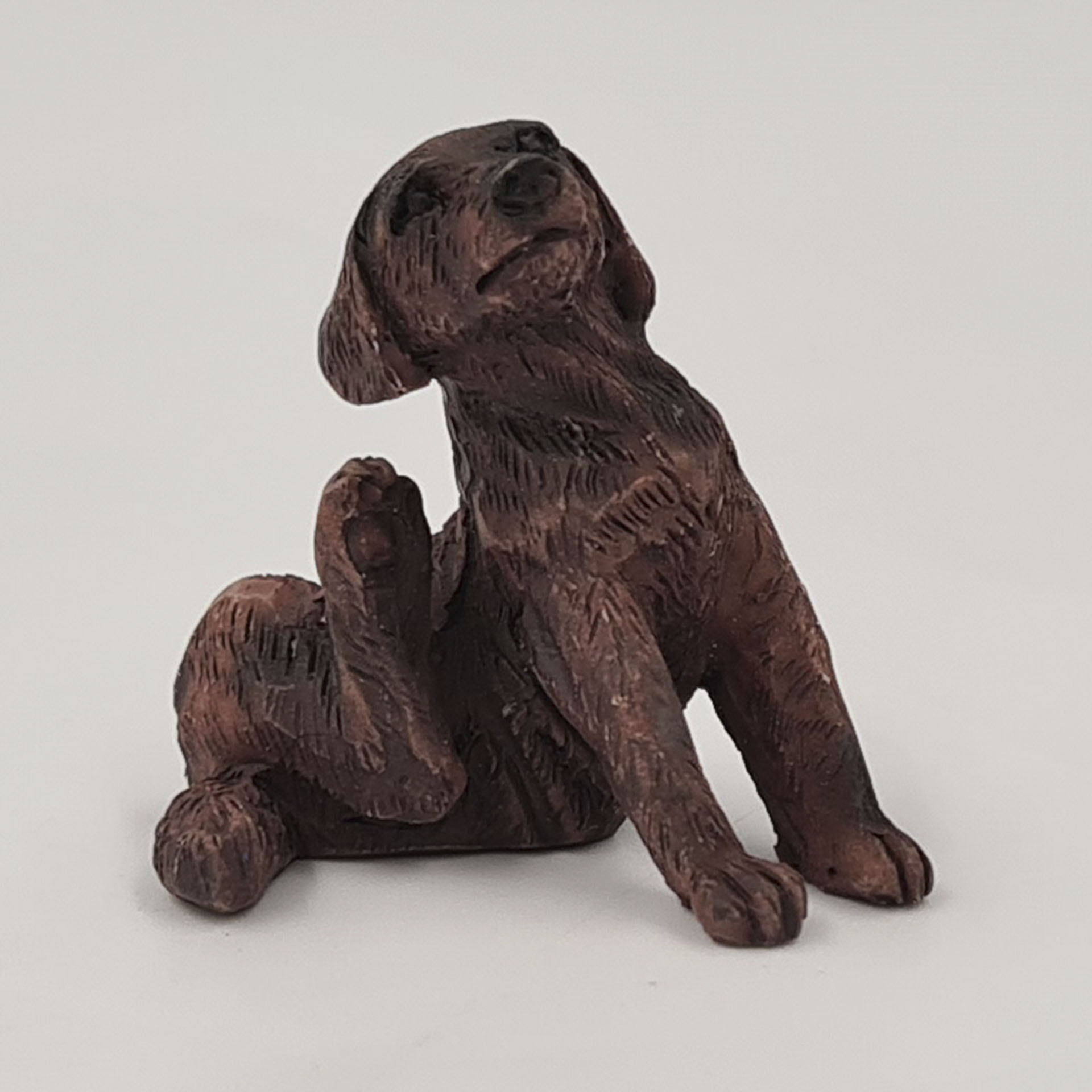 Labrador kratzend Haustier Krippenzubehör Wichtelzubehör