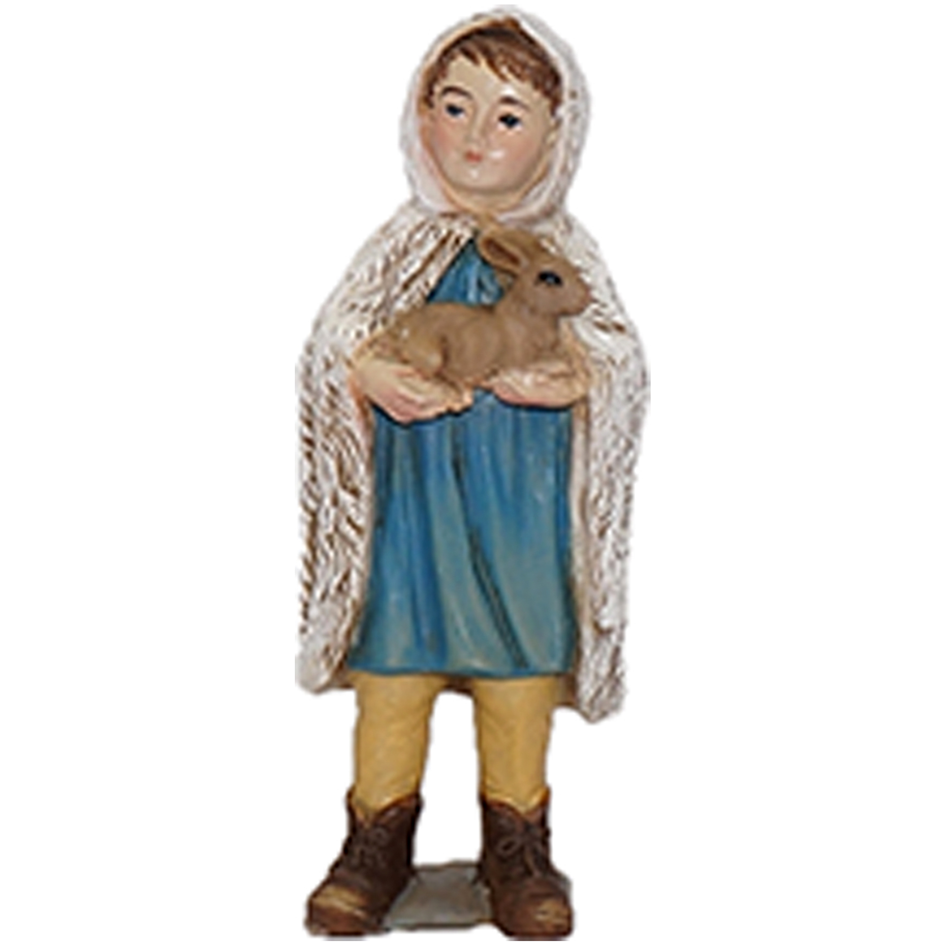 Hirtenjunge mit Kaninchen Zusatzfigur Krippe