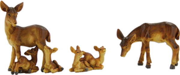 Hirschfamilie 3tlg. Höhe 6,8cm