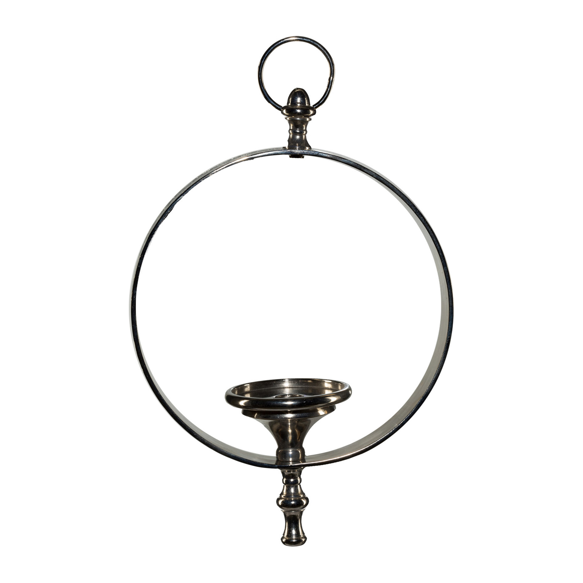 Windlicht Hänger Aluminium silber