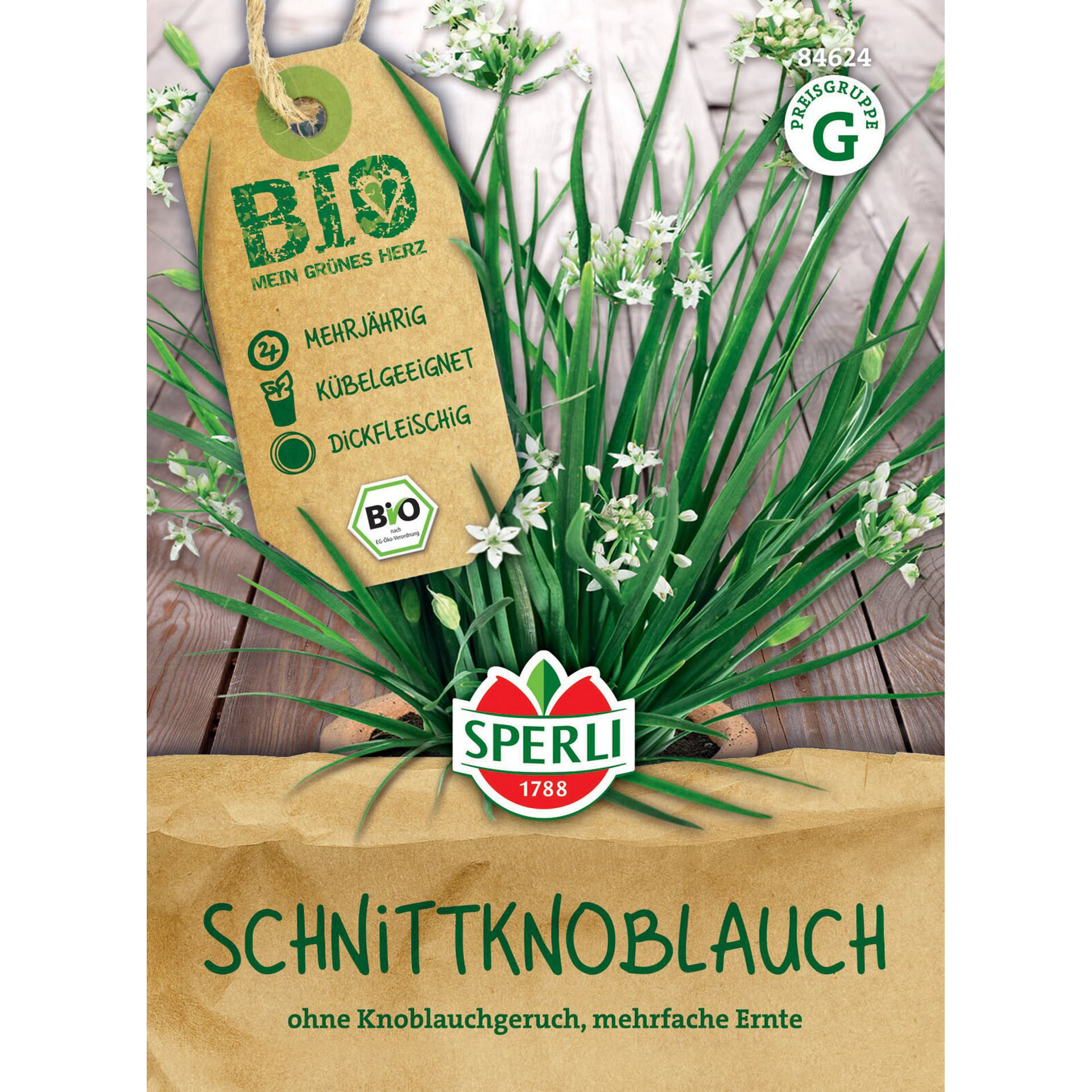 BIO Schnittknoblauch, Kräutersamen