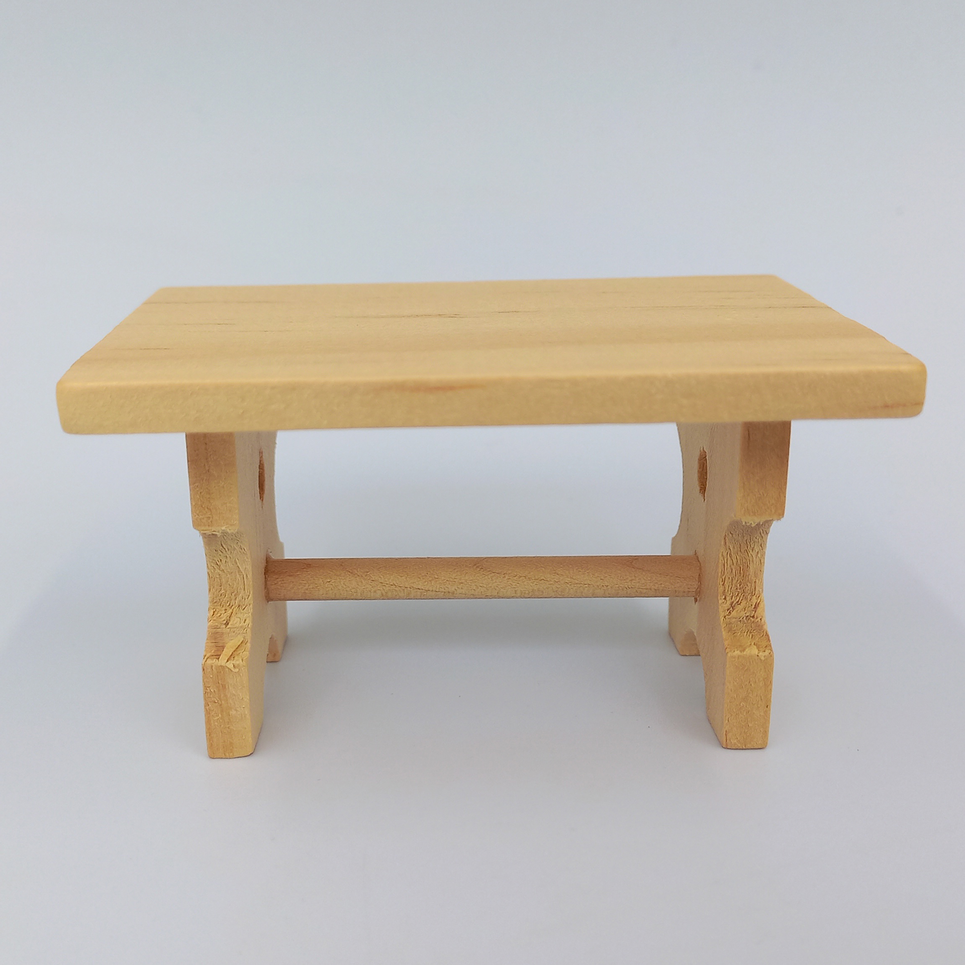 Holztisch natur Wichtelzubehör Krippenzubehör