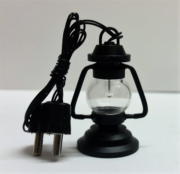 Petroleumlaterne schwarz 3,5V