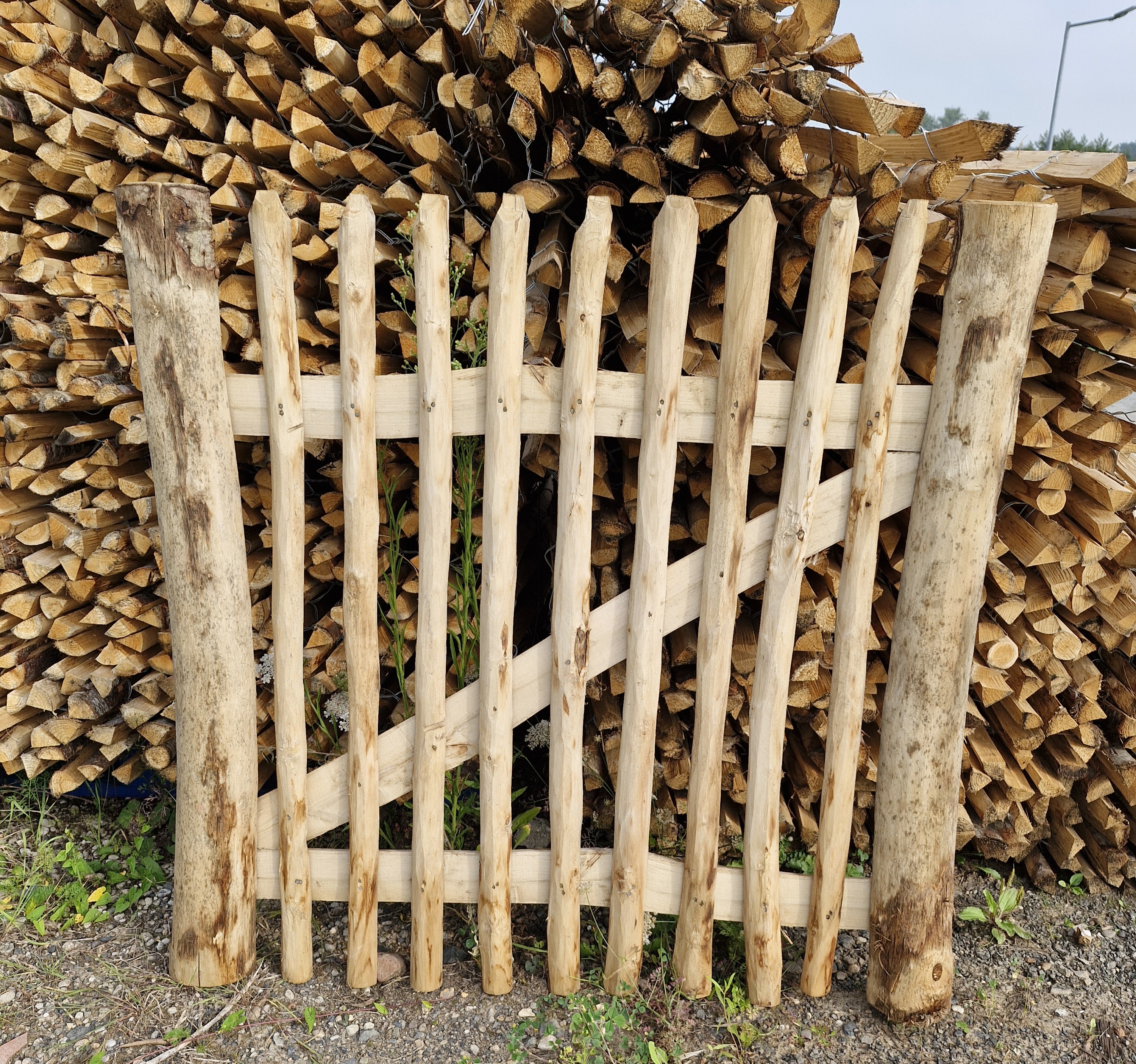 Holztor Staketenzaun 100x100cm