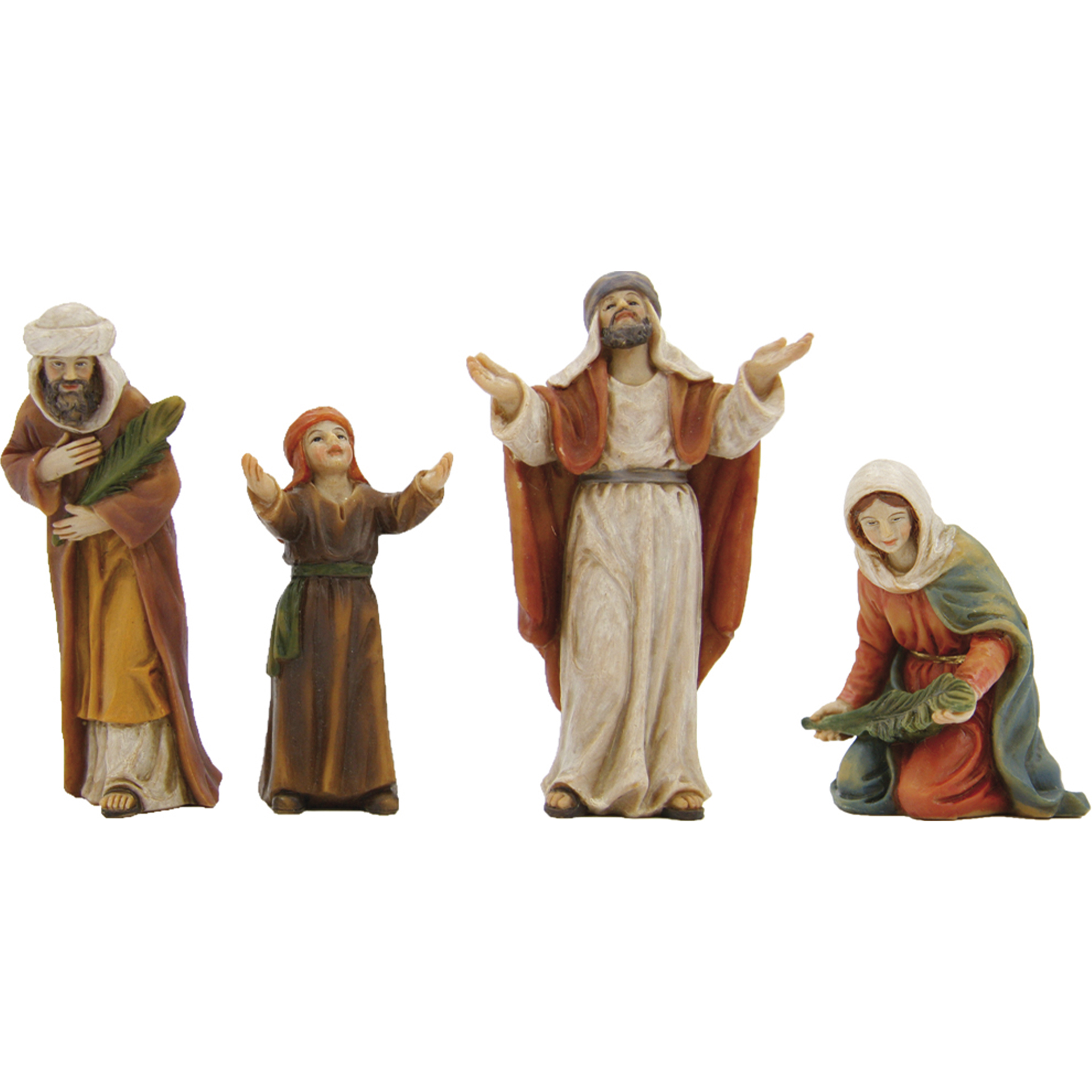 Passionsfiguren Einzug Volk