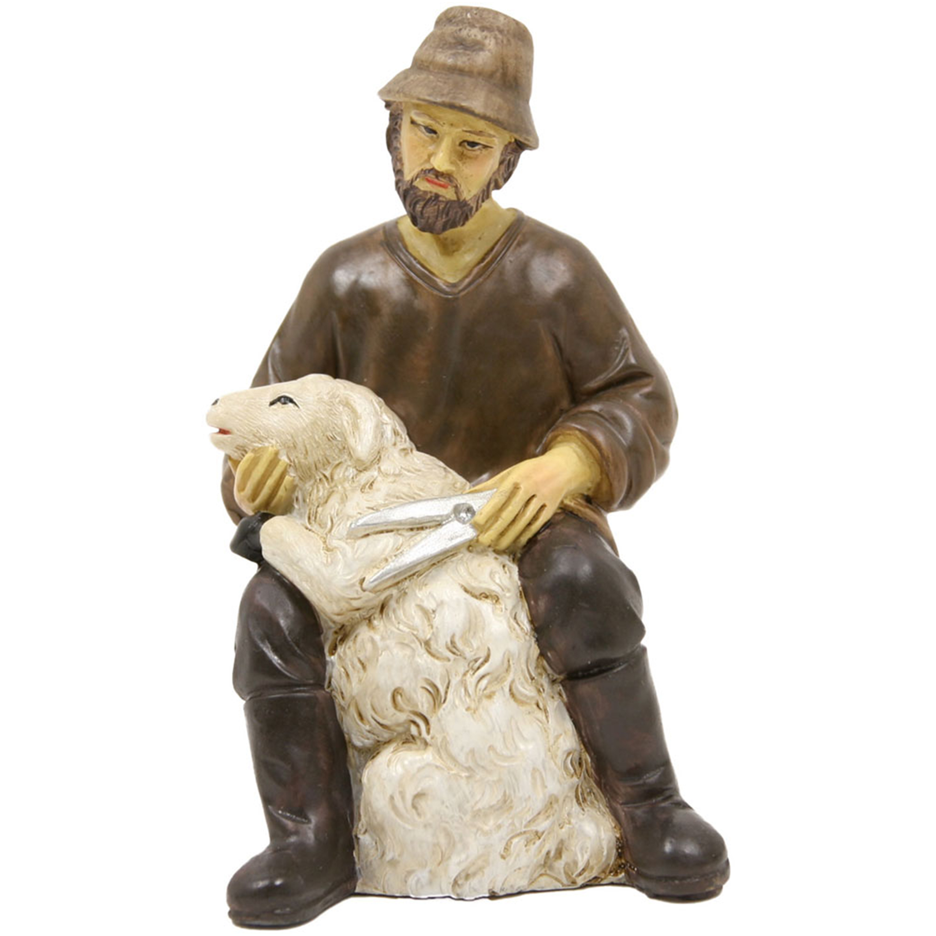Schafscherer Krippenfigur