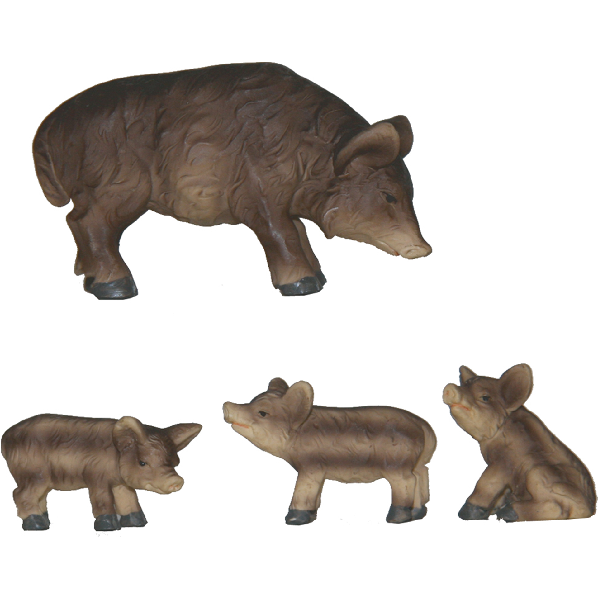 Wildschweinfamilie Krippenfigur Tierfigur