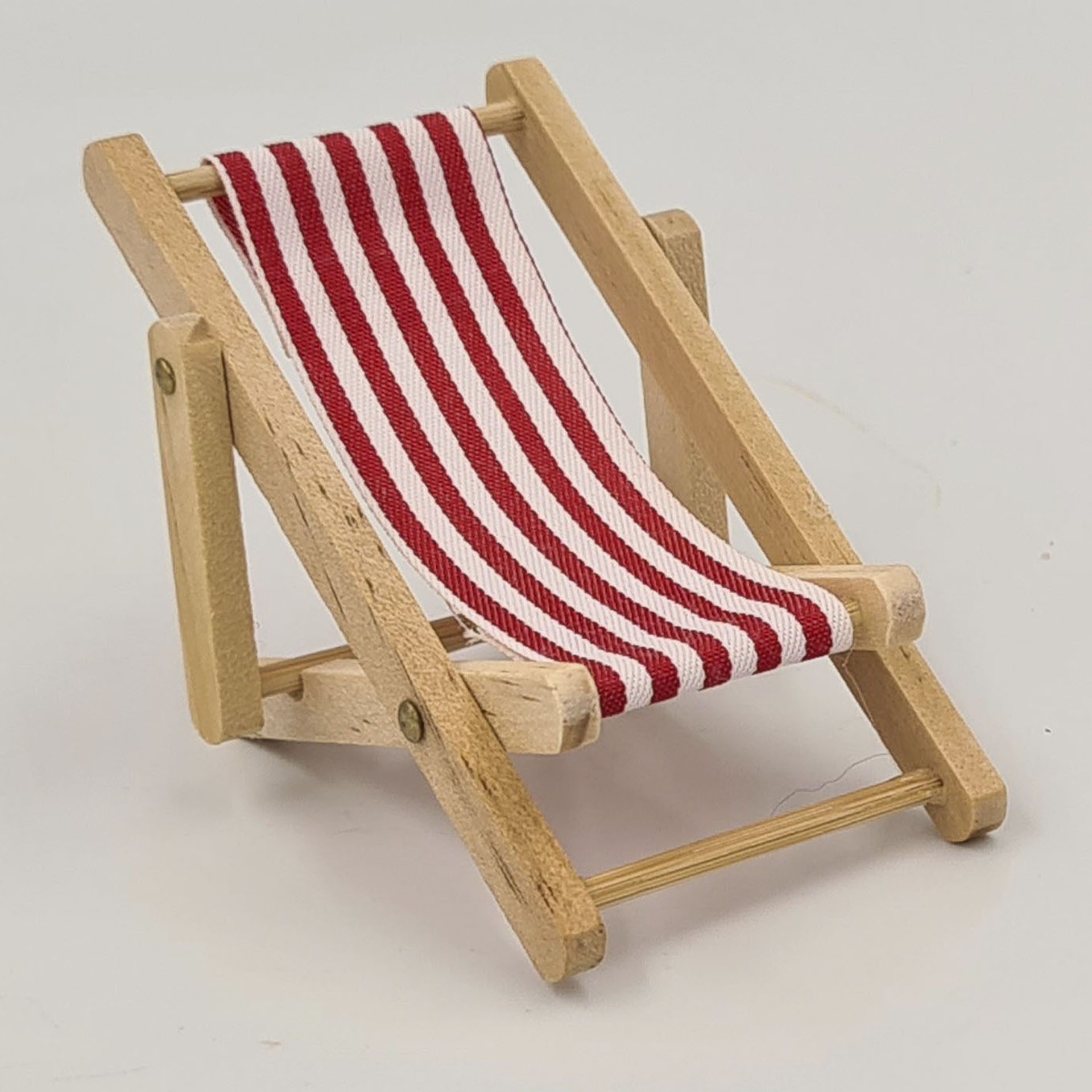 Liegestuhl blau/weiß für Wichtel und eine eigene Wichtelwelt