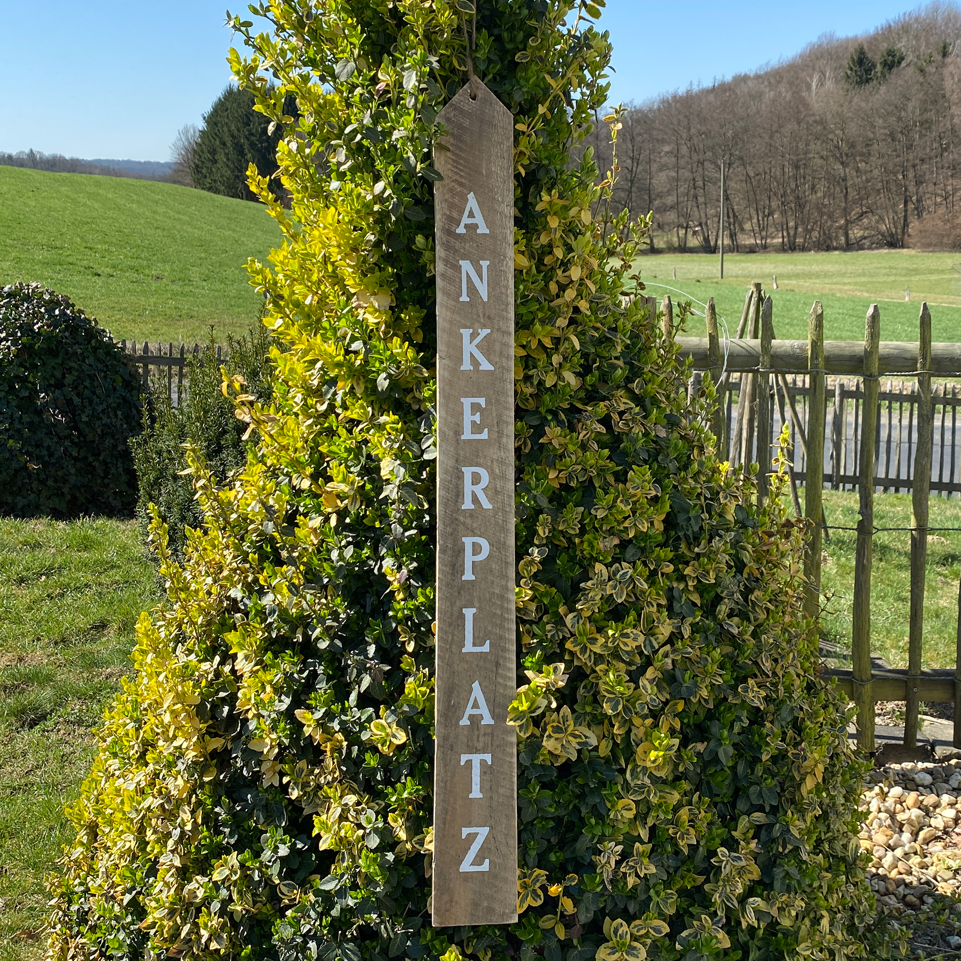 Holzbrett "Ankerplatz"