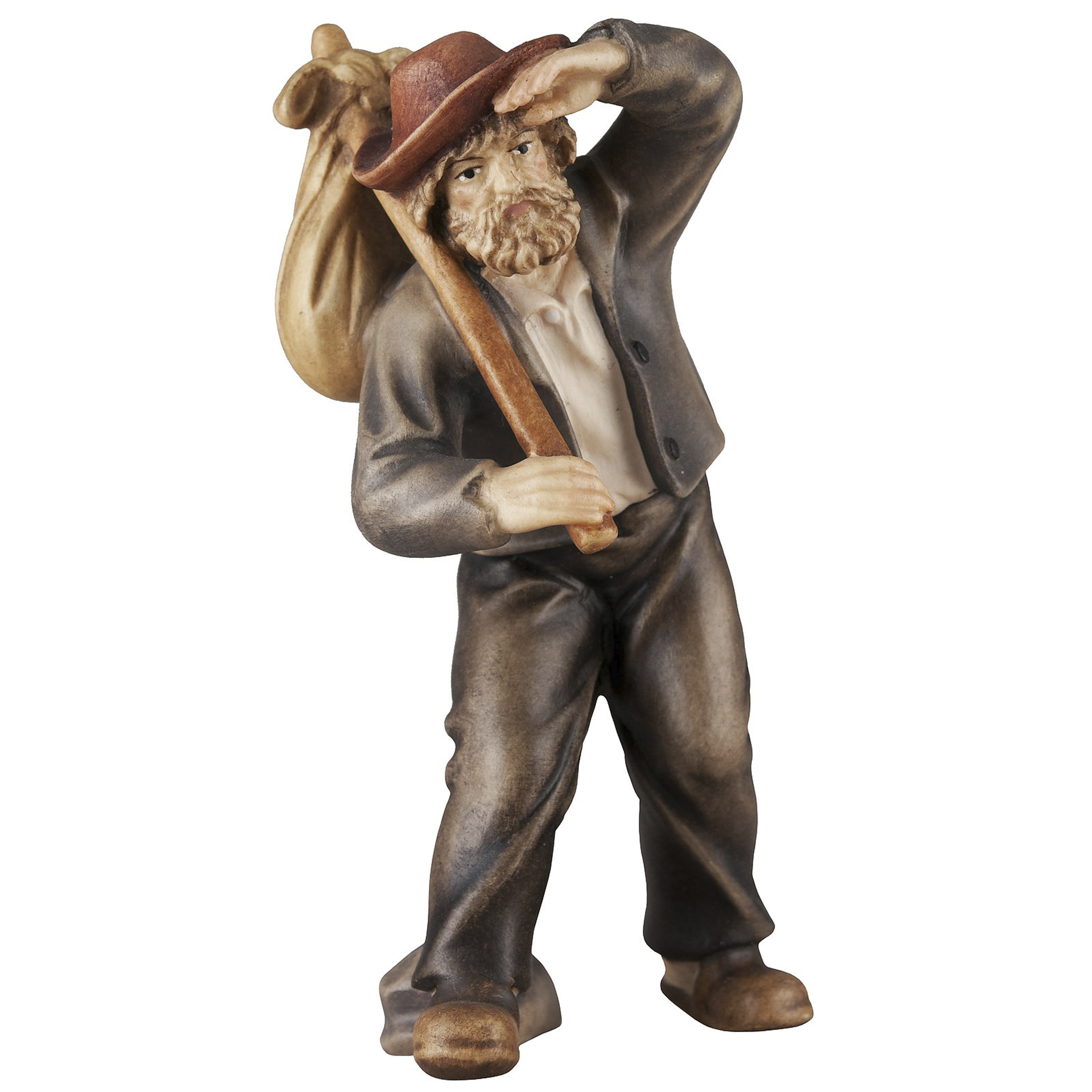 Krippenfigur Hirte am Zaun Bethlehem Krippe color