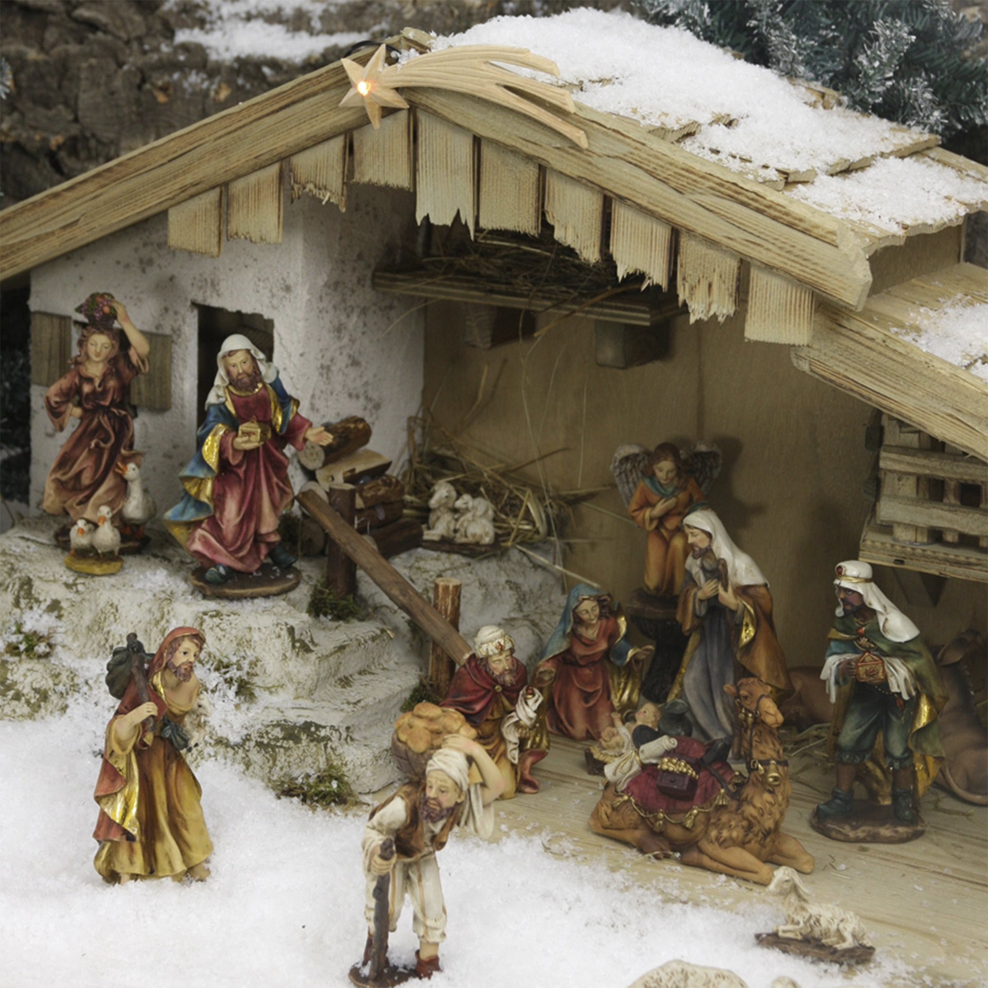 Komet mit Licht elektrisches Zubehör zum Anbringen an der Krippe