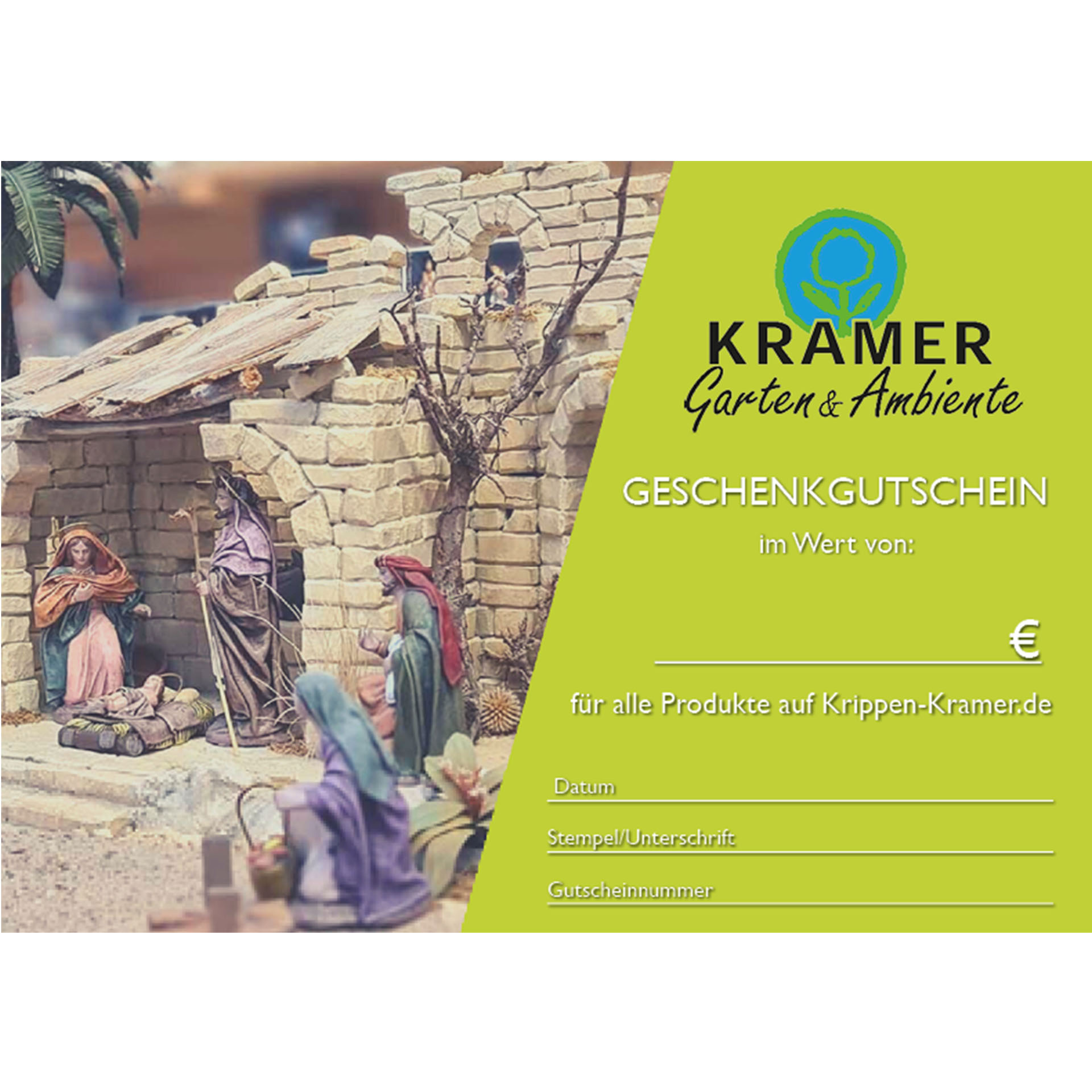 geschenkgutschein krippen kramer