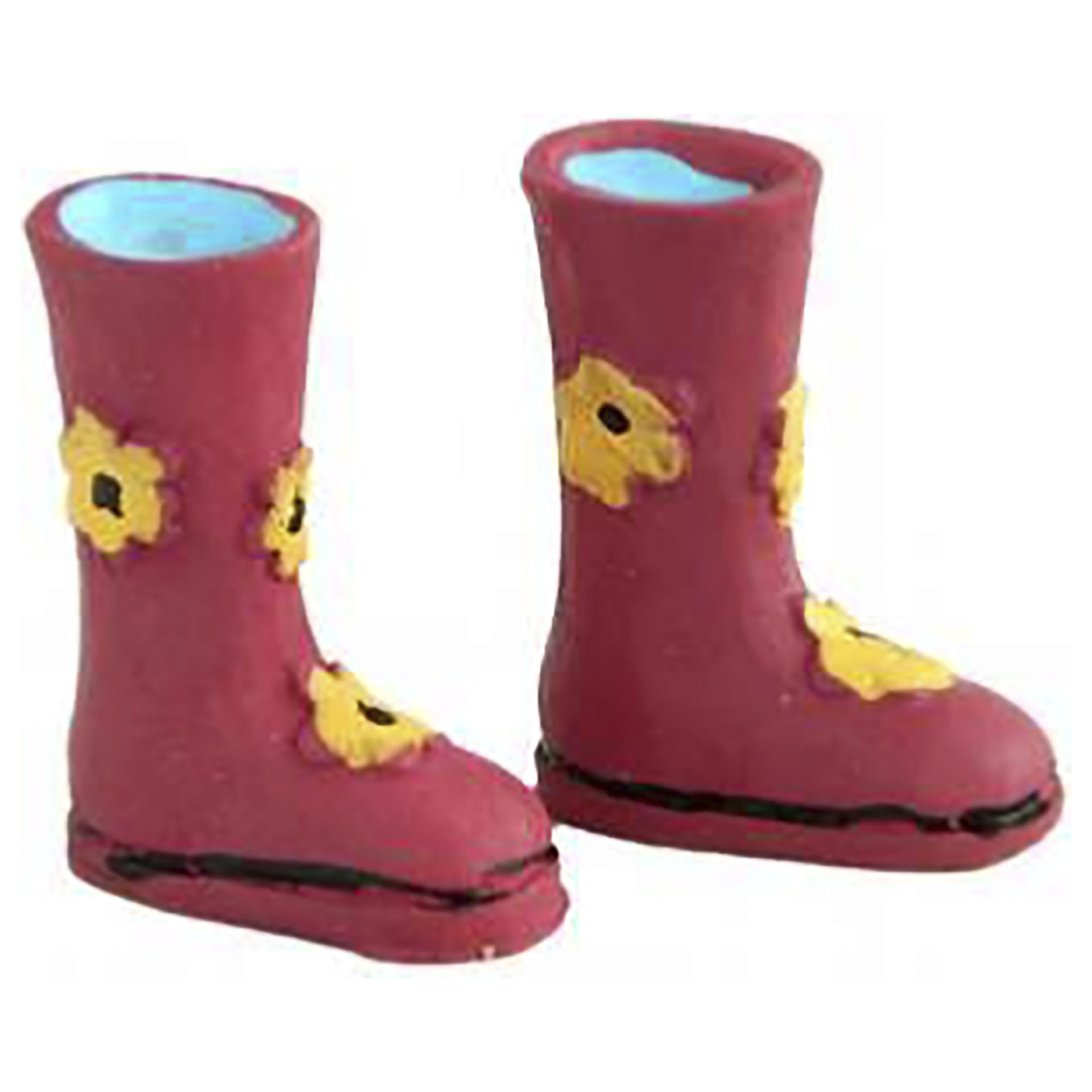 Gummistiefel rosa mit Blümchen, 1 Paar