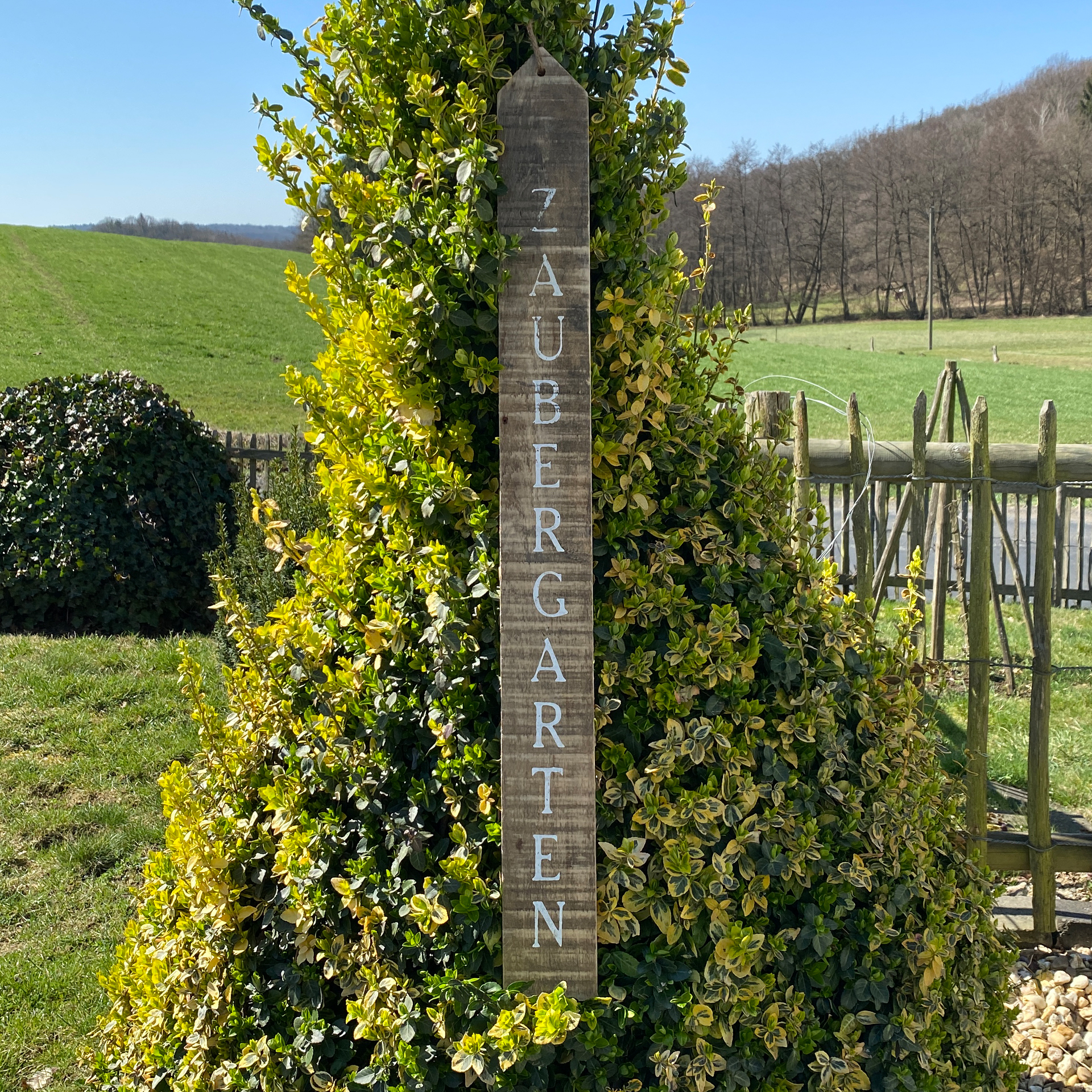 Holzbrett "Zaubergarten"