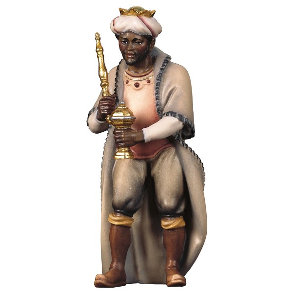 Krippenfigur König Mohr Hirten Krippe color