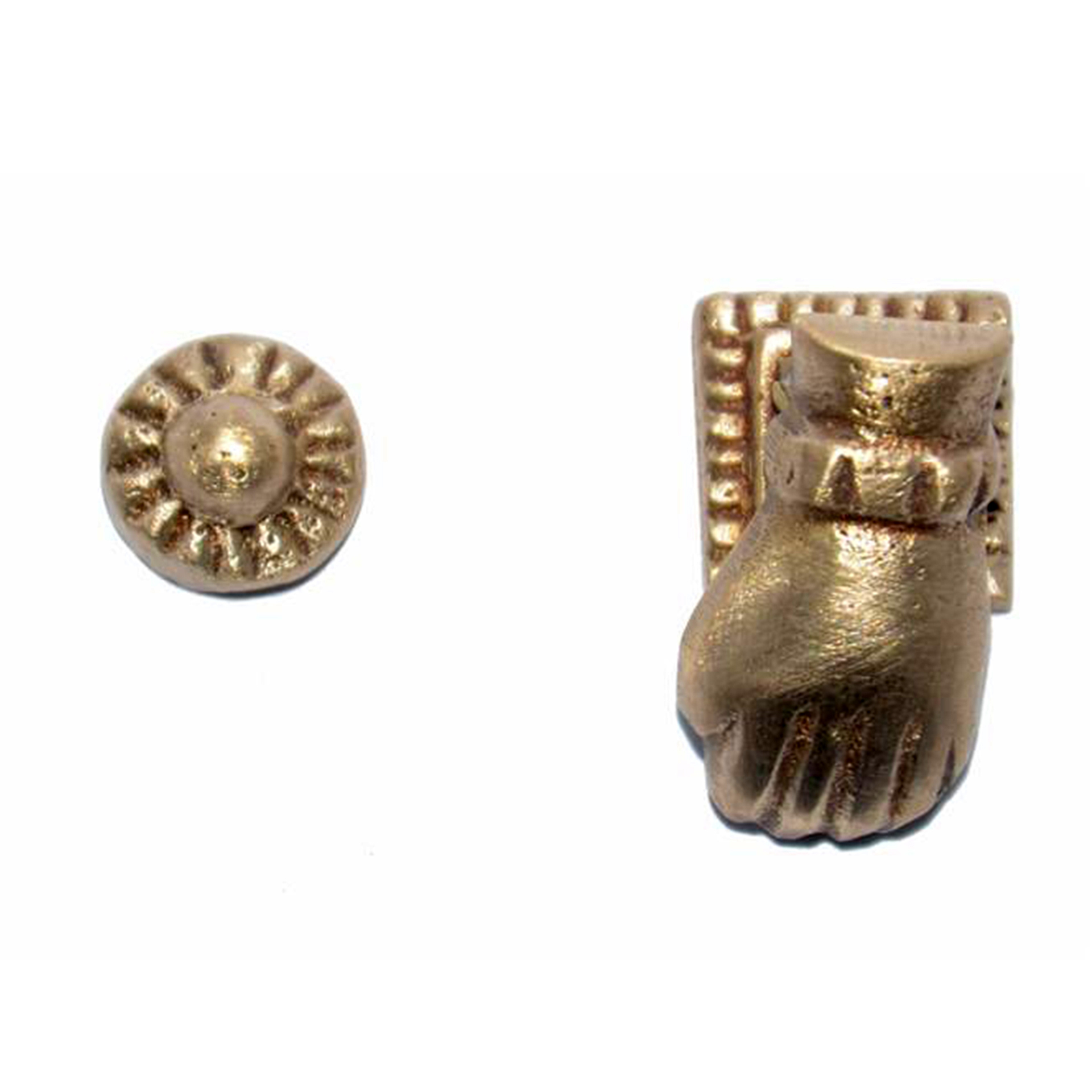 Türklopfer Hand Metall Krippenzubehör Wichtelzubehör