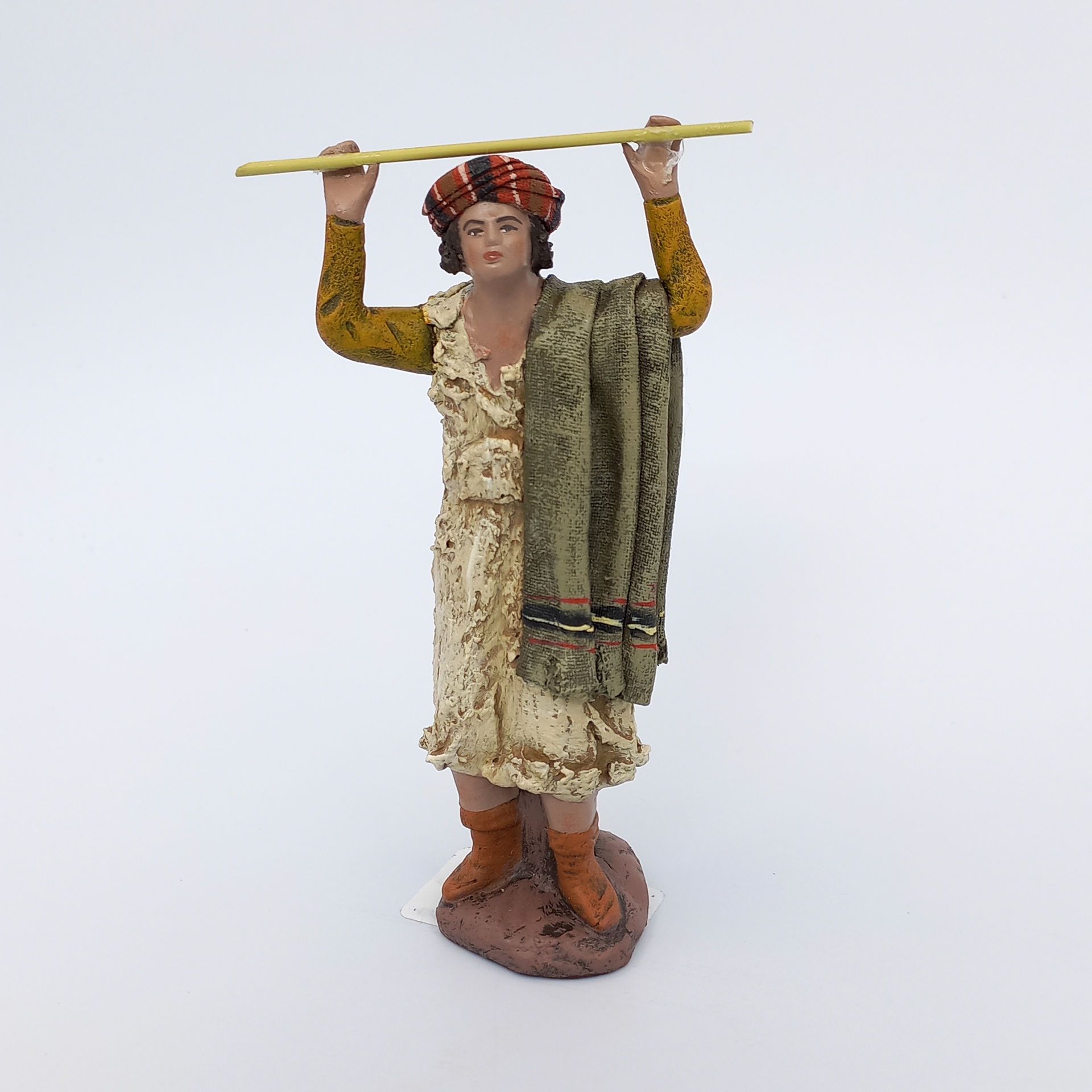 Hirte mit Stab und Tuch Krippenfigur