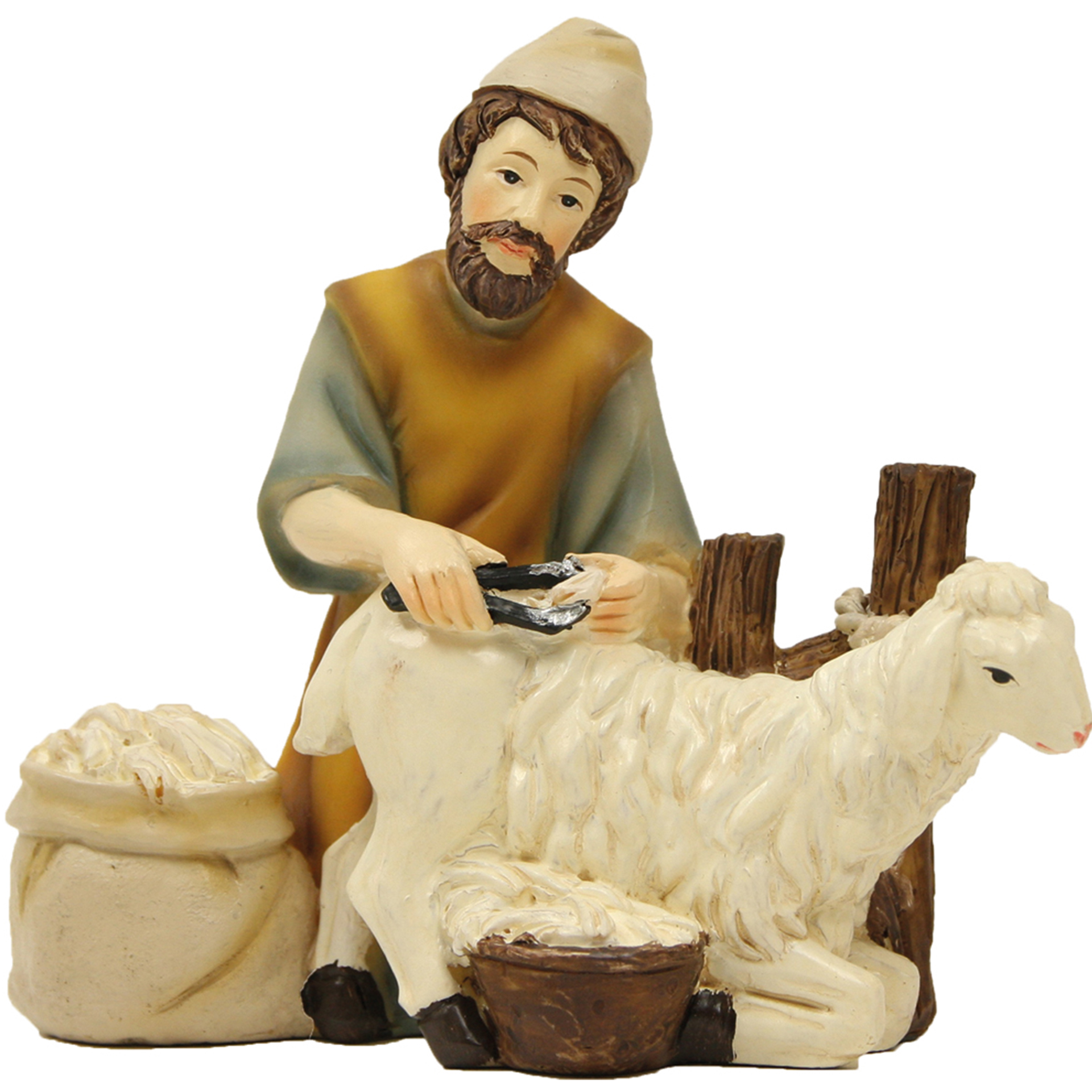 Schafscherer mit Wollsack  Krippe Zusatzfigur