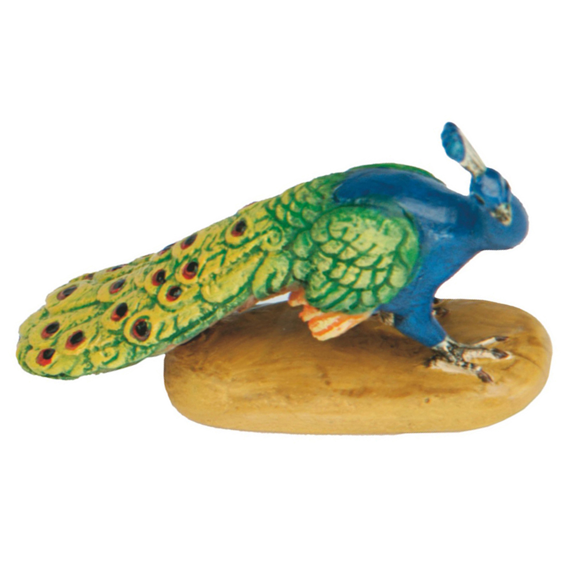 Pfau Krippe Zusatzfigur Tierfigur