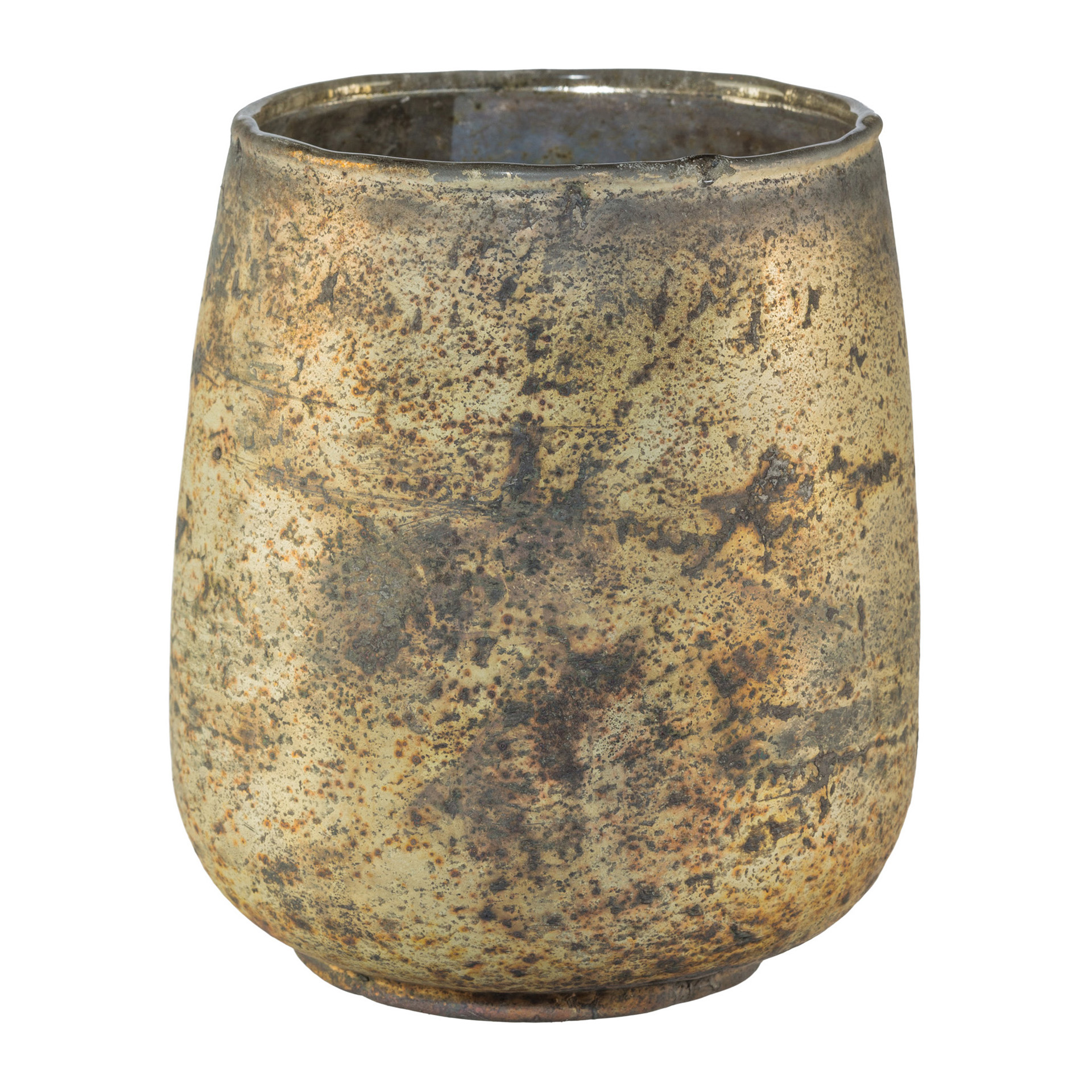 Glas Windlicht Zylinder Antique Washed Dekoration