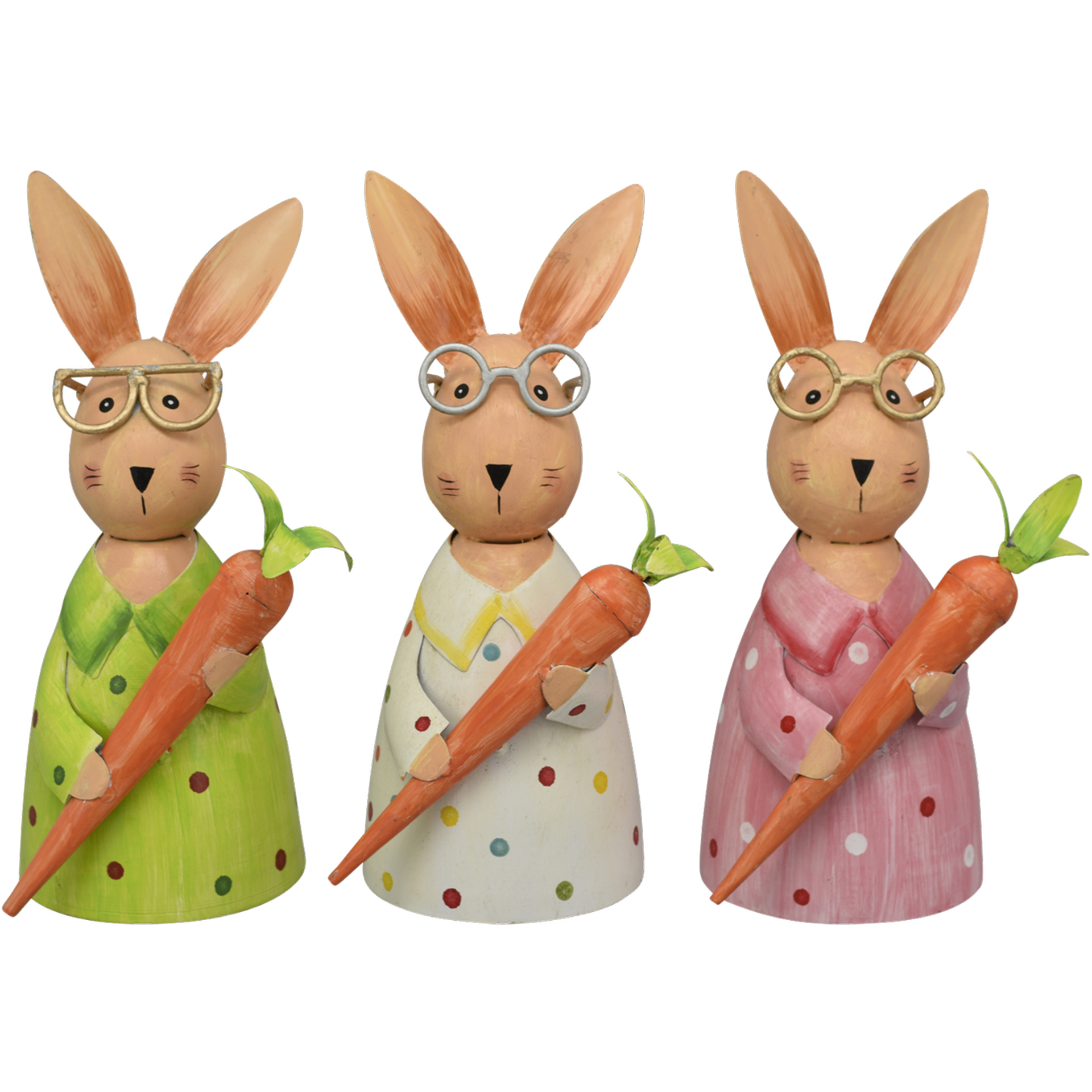 Zaunhocker Hase mit Möhre Pfostenhocker  Staketenzaun Gartenzaun Gartendeko