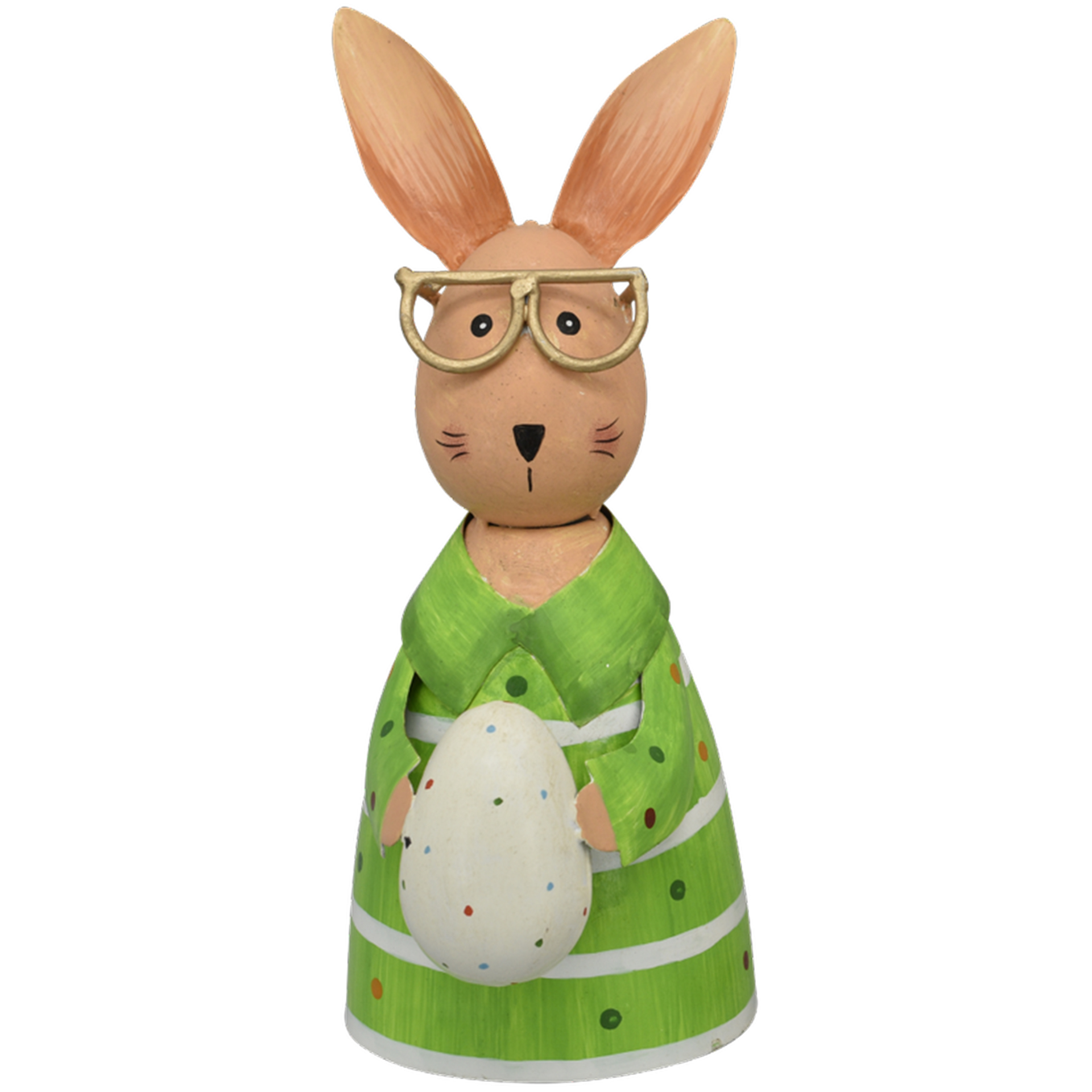 Zaunhocker Hase grün mit Ei Pfostenhocker  Staketenzaun Gartenzaun