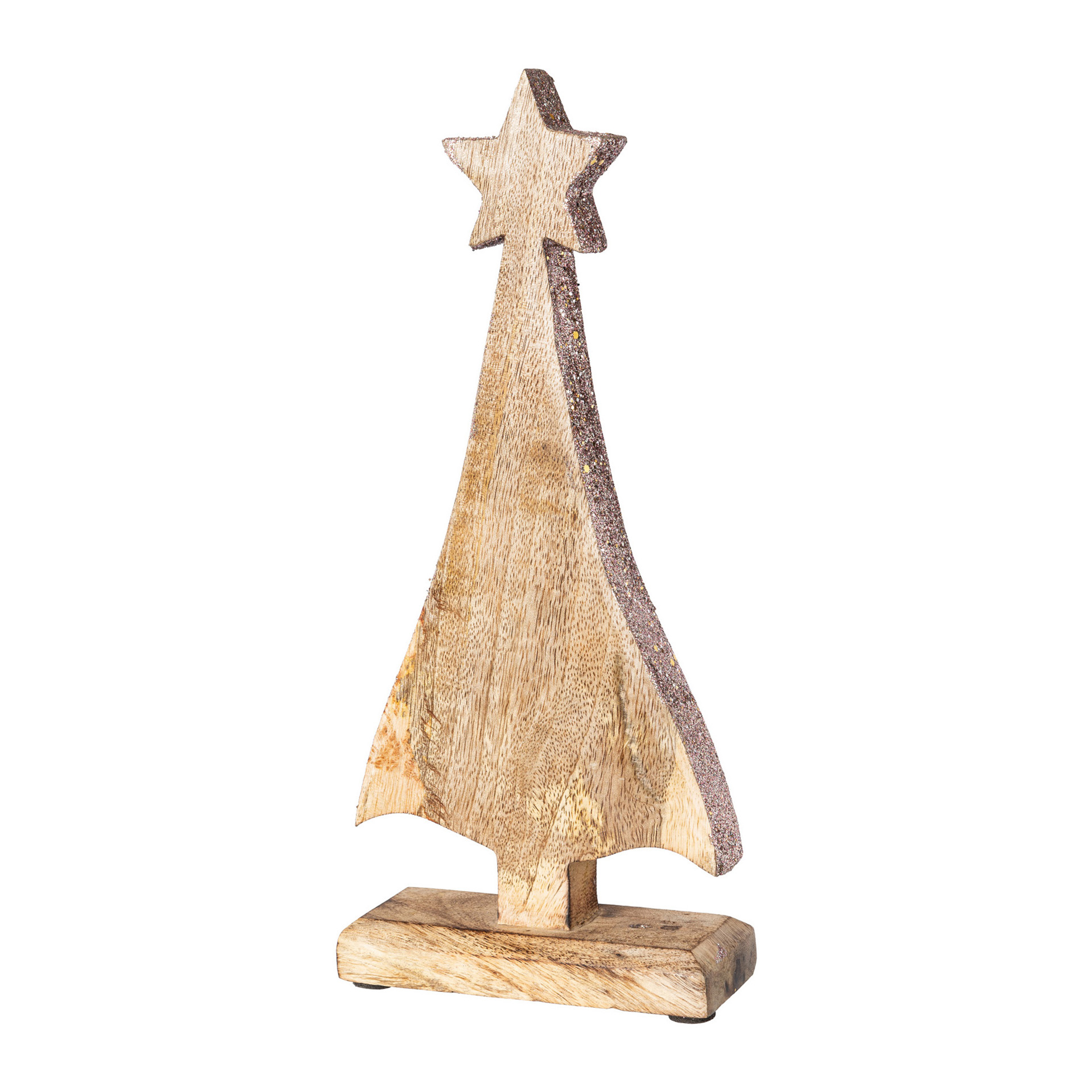 Baum mit Stern rosa Weihnachtsdeko