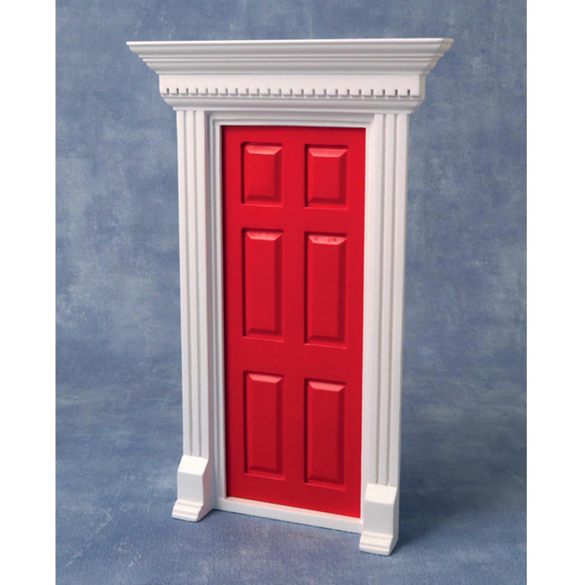 Wichteltür rot mit Sims