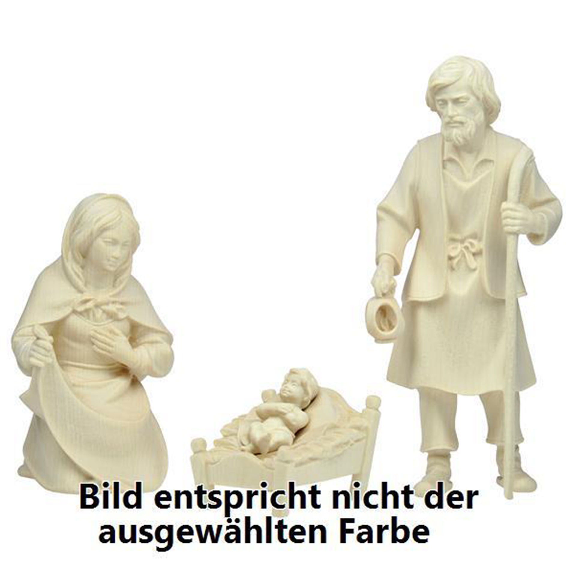 Hl. Familie Hirten Krippe 4-tlg. mfg