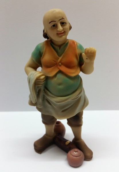 Hauswirt abweisend mit Tuch für 11cm Figuren